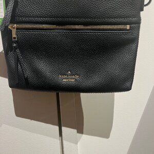Kate Spade New York Black Leather Jackson Street Gabriele Crossbody Bag/Purse